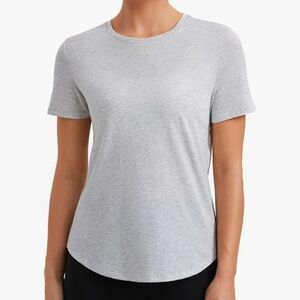 CRZ YOGA Pima Cotton Crewneck T-Shirts for Women - Workout Casual Yoga Athletic